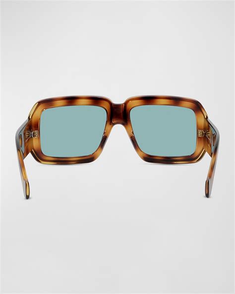 loewe oversized square monochromatic sunglasses.